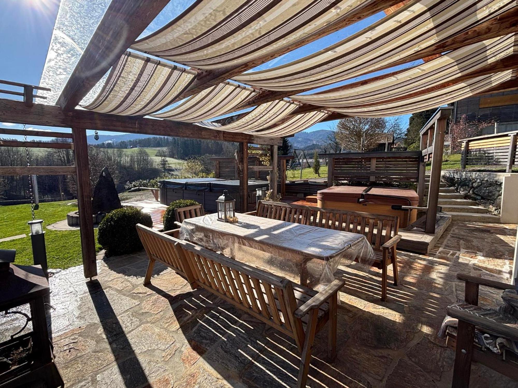 Das "Ferienhaus Eibiswald" Landhaus Refugium Im Schilcherland - Sauna Und Spa Exteriör bild