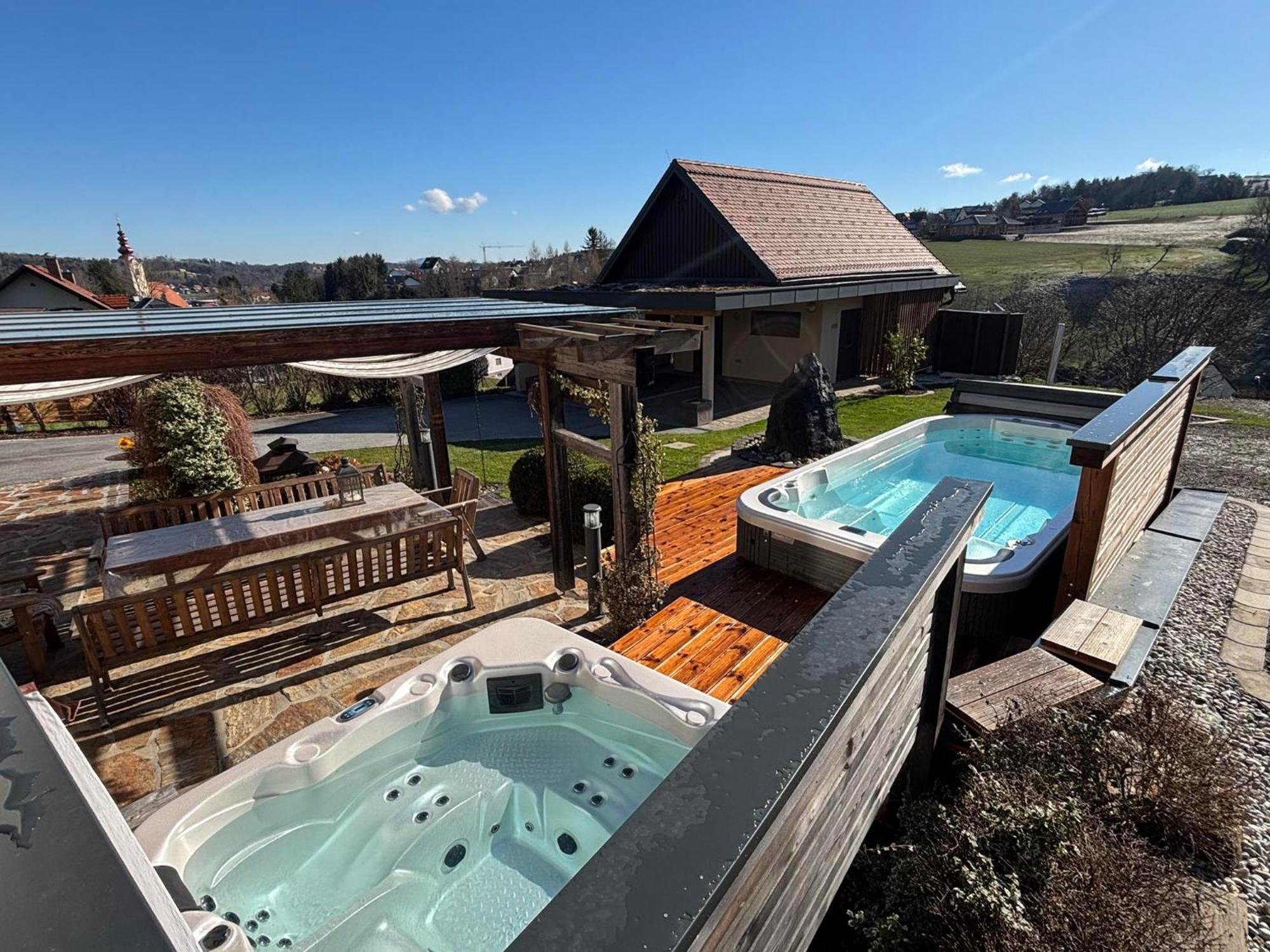Das "Ferienhaus Eibiswald" Landhaus Refugium Im Schilcherland - Sauna Und Spa Exteriör bild